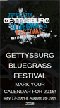 Mobile Screenshot of gettysburgbluegrass.com